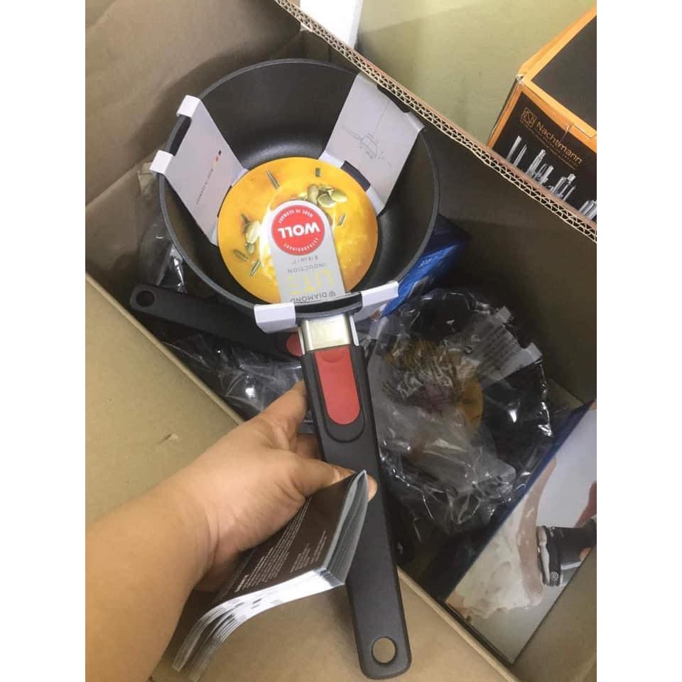 Quánh Woll Diamond Lite Saucepans 18 cm tay cầm rời dễ dàng tháo lắp, sử dụng cho mọi loại bếp