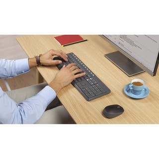 Bộ bàn phím và chuột không dây LOGITECH Wireless MK235 (Đen)