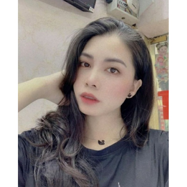 Set bộ Dây chuyền,Lắc tay, Khuyên tai ❤️THiÊN NGA ĐEN❤️Titan Cao cấp không hoen ,không gỉ -⚡Kèm Ảnh +Video thật⚡