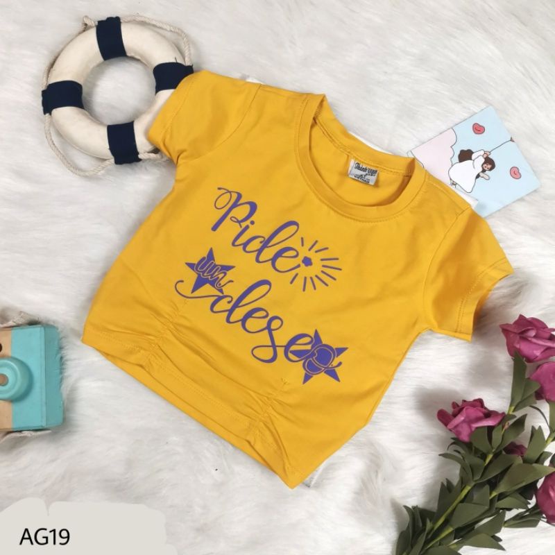 [COTTON 4 CHIỀU] Áo thun CROPTOP bé gái thun cotton mềm mịn từ 8kg đến 24kg