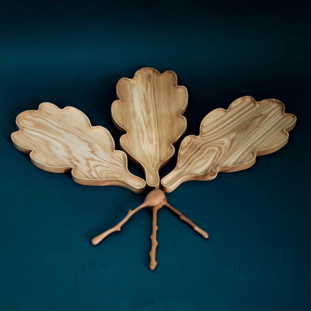 Khay gỗ ăn dặm - Khay gỗ hình dễ thương -  Wooden tray babies