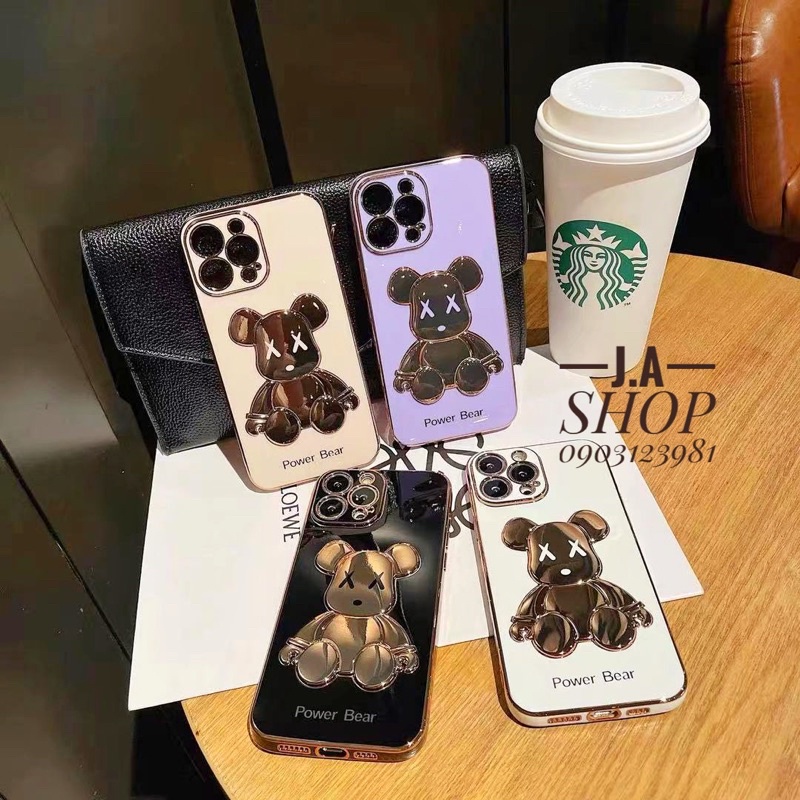 Ốp Lưng Hình Gấu 3D Sang Chảnh, Cực Hot Cho iPhone 6s/6splus/7/7plus/8/8plus/x/xsmax/11/12/13/promax++