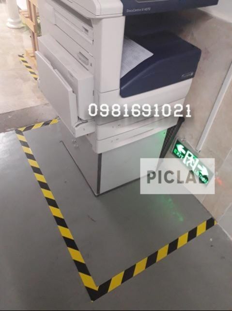BĂNG KEO DÁN NỀN PHÂN CHIA KHU VỰC, BĂNG KEO CẢNH BÁO  - VÀNG ĐEN 5F X 33M - BAO BÌ KHẢ ANH