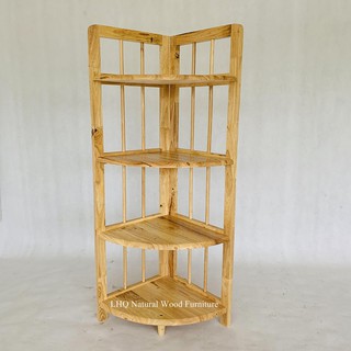 Kệ góc 4 tầng gỗ tự nhiên