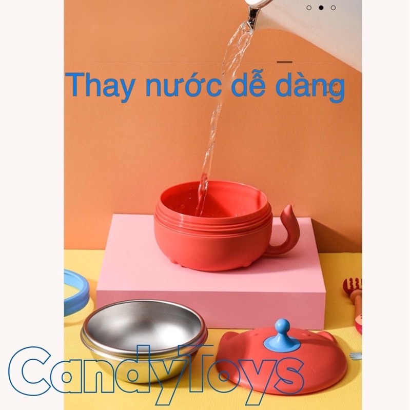 CHÉN (BÁT) GIỮ NHIỆT CHO BÉ ĂN DẶM BẰNG THÉP KHÔNG GỈ