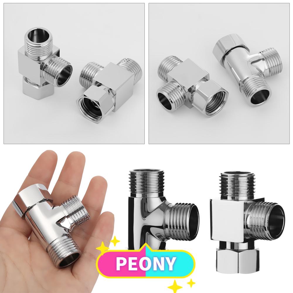 Van Nối Vòi Nước 3 Chiều 1 / 2 "Bằng Đồng Thau