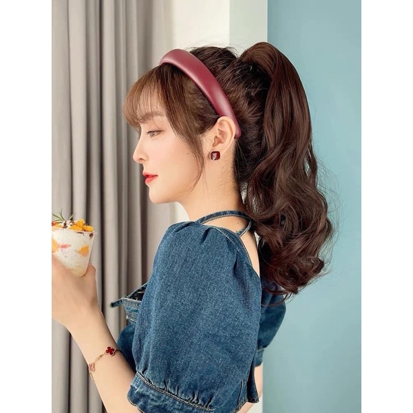 Tóc giả nữ giá rẻ ❤️FREESHIP❤️ Tóc ngoặm xoăn dợn phồng 50cm - mã n44