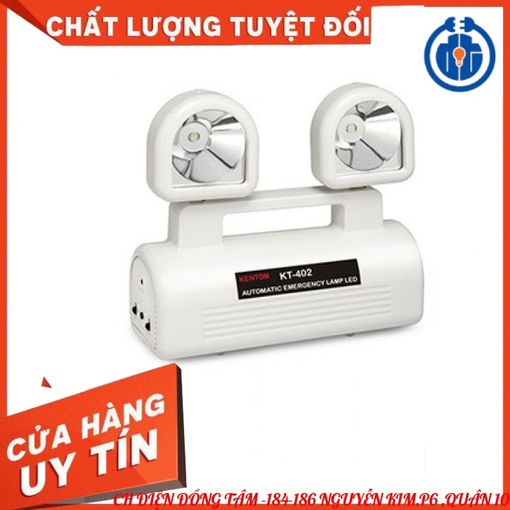 ⚡NOW SHIP 1H⚡ Đèn sạc khẩn cấp Led KenTom 402 Siêu Sáng - Đèn thoát hiểm Kentom - Bảo Hành 1 năm