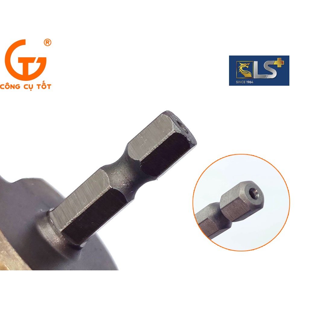 Mũi khoan tháp bước xoắn chuôi lục LS+
