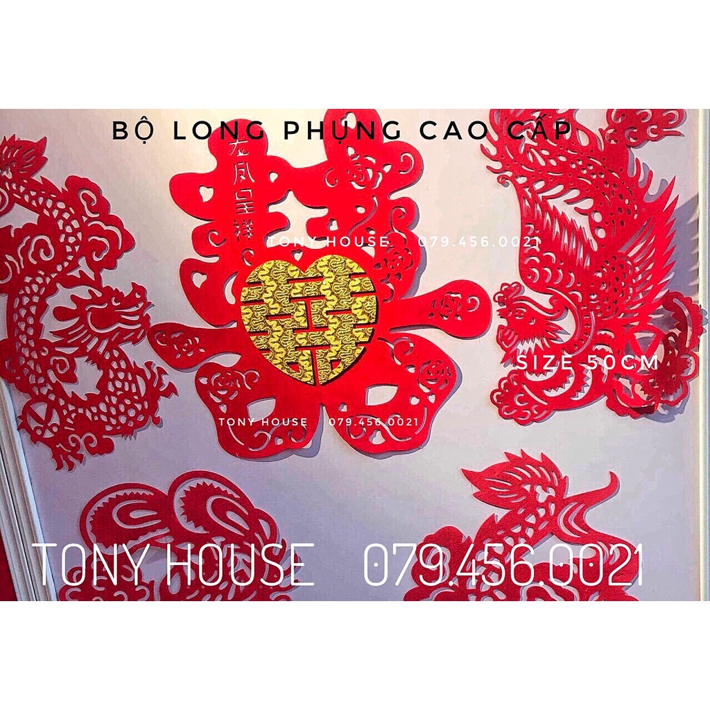 [CƯỚI] BỘ LONG PHỤNG CHỮ SONG HỶ CAO CẤP - TRANG TRÍ CƯỚI HỎI TONY HOUSE