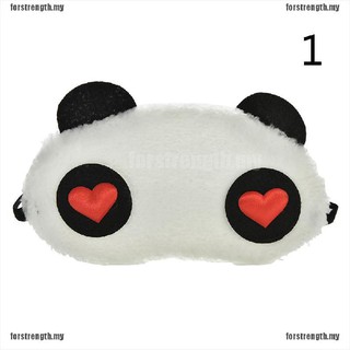 [For] Funny Panda Face Eye Travel Mặt nạ chống ánh sáng khi ngủ Bịt mắt Di động Ngủ trưa