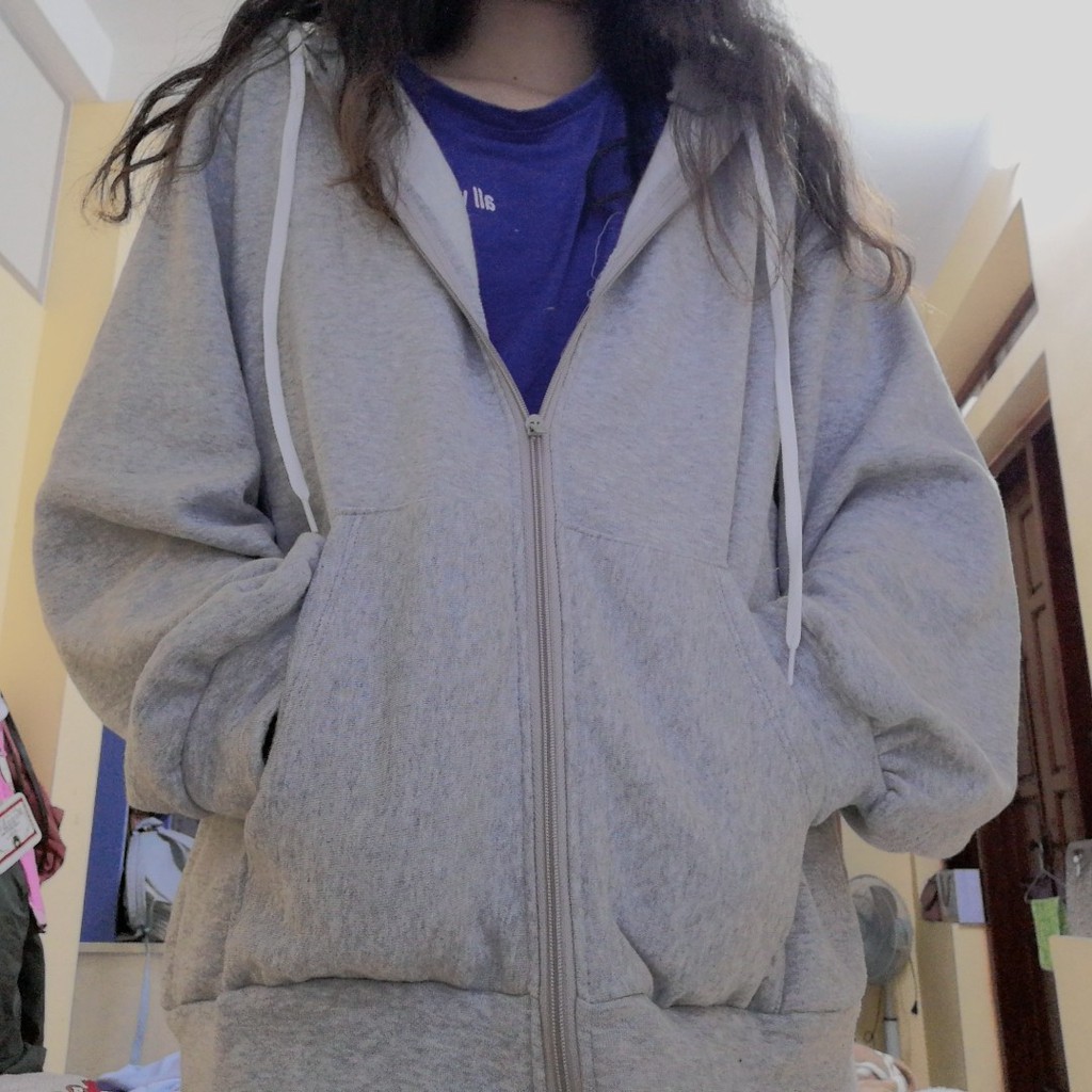 Áo khoác nỉ nữ form rộng Hoodie trơn Unisex - Có mũ dáng suông basic ulzzang [Tặng kèm đôi tất] | BigBuy360 - bigbuy360.vn