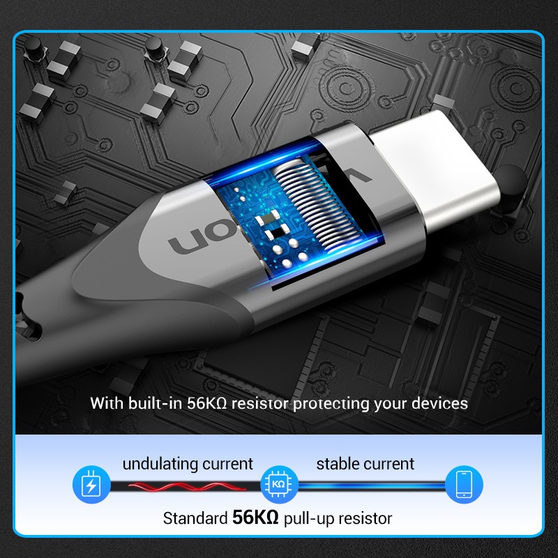 VENTION Dây Cáp Sạc Nhanh usb Loại c 3a Tốc Độ Cao