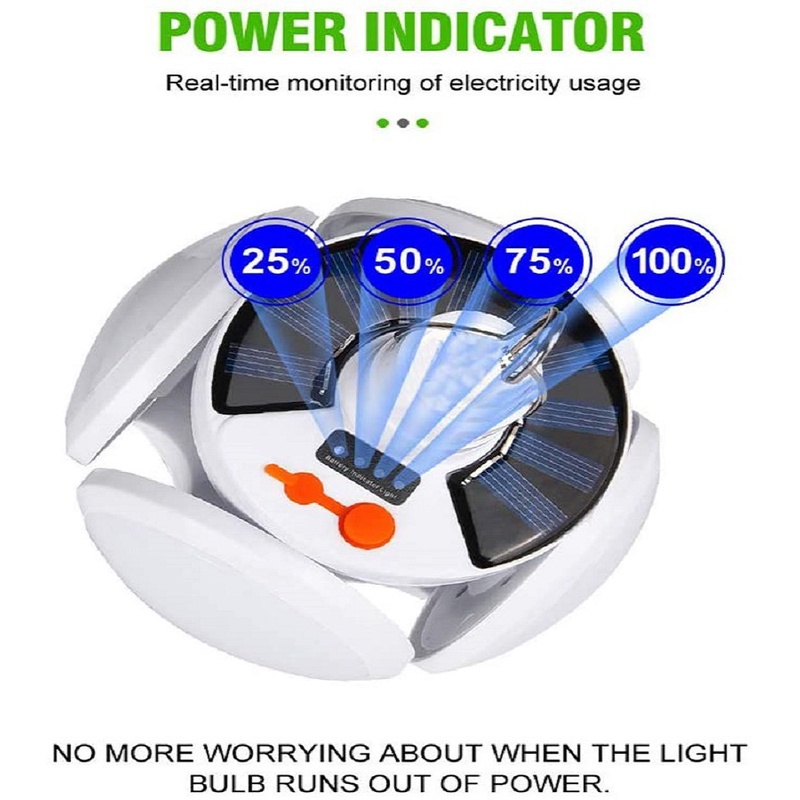 Bóng Đèn Led Đèn Năng Lượng Mặt Trời Siêu Sáng Tích Điện Đa Năng Có Thể Đóng Mở NOBITA OFFICIAL