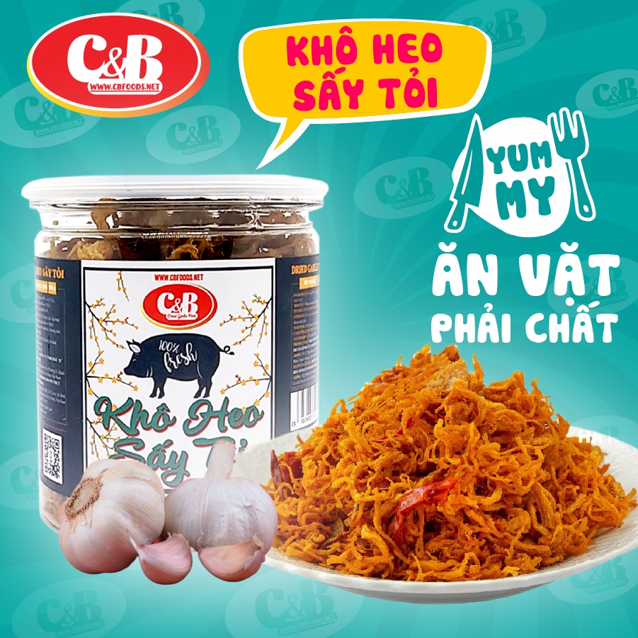 Khô Heo Sấy Tỏi C&B - Hộp 100G