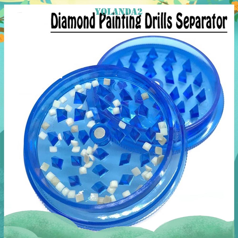 Dụng cụ phân tách đá đính tranh hình tròn/ vuông độc đáo tiện dụng chất liệu nhựa