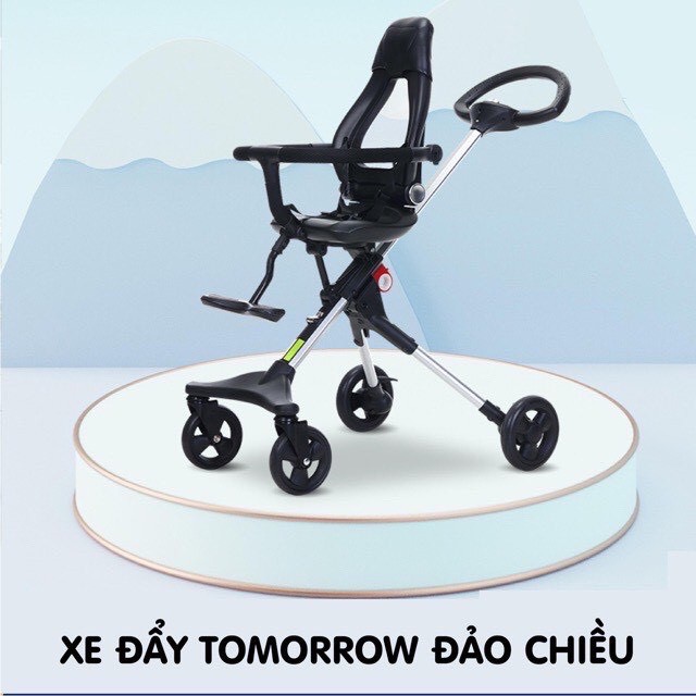 Xe đẩy Tomorow sky đảo chiều gấp gọn, hàng chính hãng