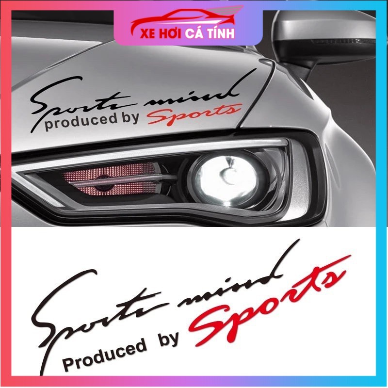 ⚡️FLASH SALE⚡️ decal sport mind phản quang dán xe hơi, tem thể thao cho ô tô, stiker trang trí xe hơi
