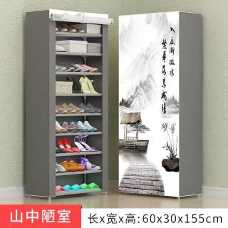 TỦ GIÀY DÉP 3D 7 TẦNG KHUNG INOX