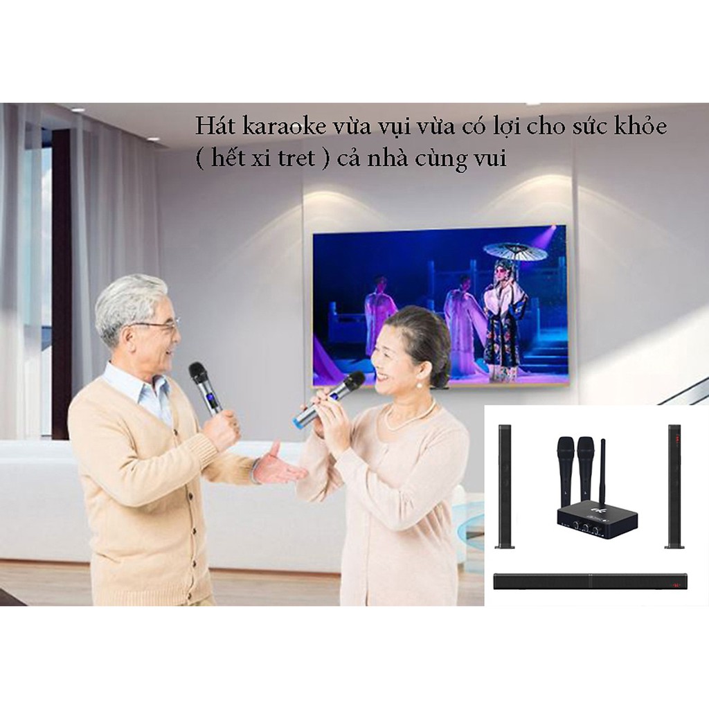 [Mã 254ELSALE giảm 7% đơn 300K] Loa soundbar loa thanh karaoke SK30EK (tặng kèm bộ 2 micro kara)
