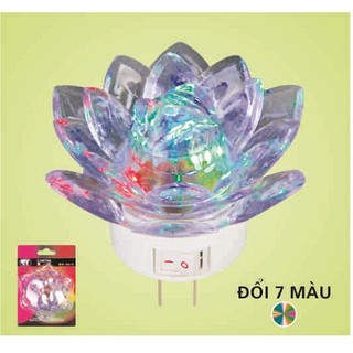Đèn ngủ hoa sen đổi màu