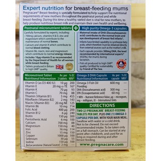 Pregnacare Breast feeding - vitamin cho con bú