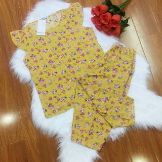 Bộ mặc nhà lanh lửng #mango