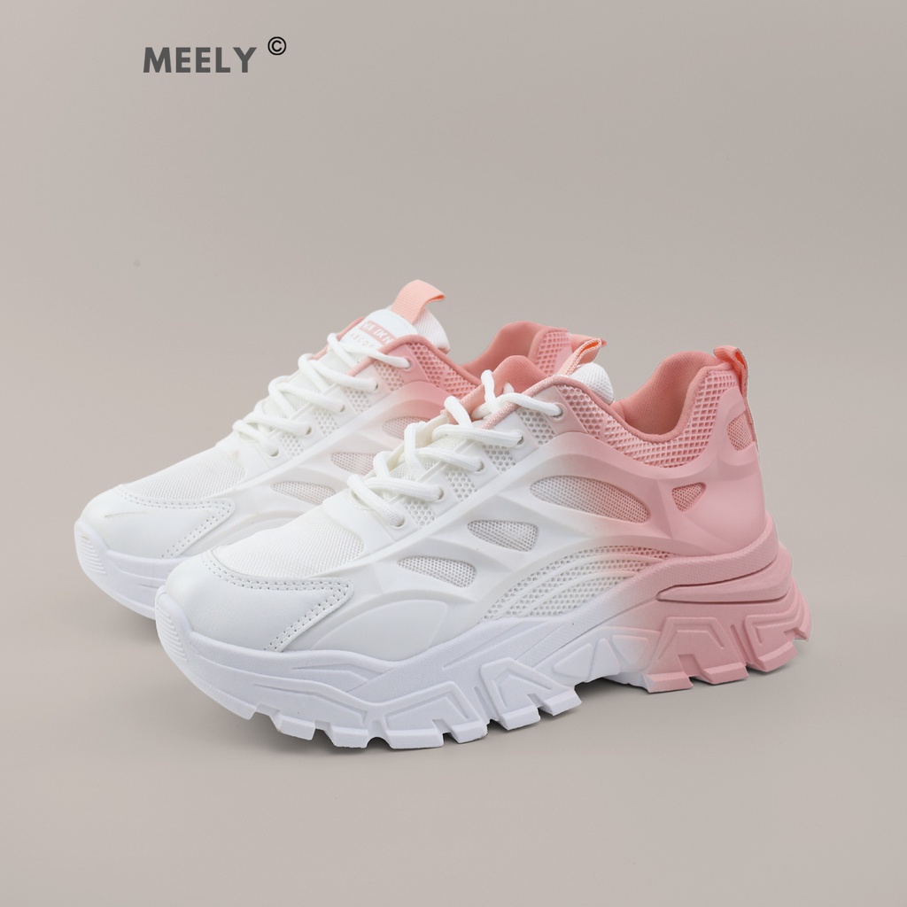 Giày Thể Thao Nữ Độn Đế Êm Chân Phong Cách Cá Tính Mới Nhất MEELY - B9911
