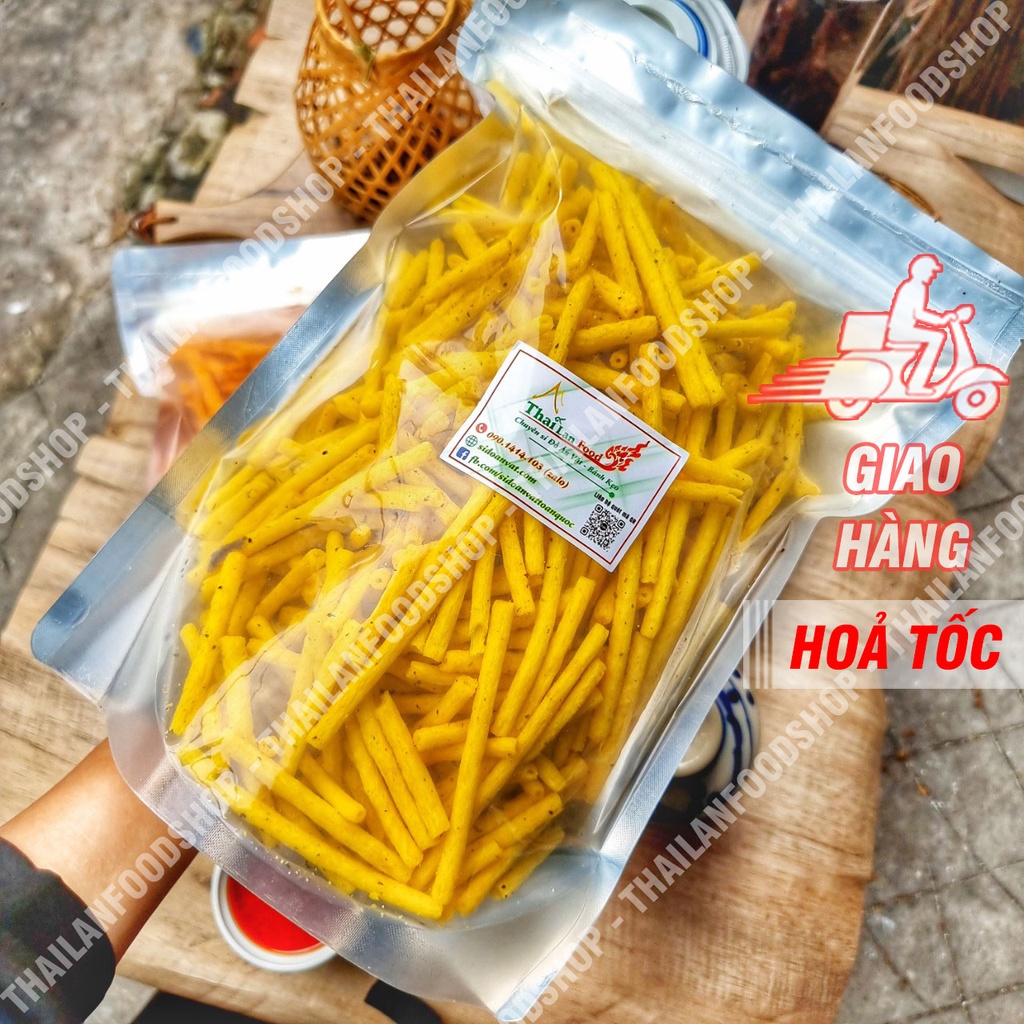 Khoai Tây Ống Sấy Giòn Túi 500gr