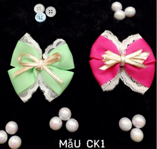 Cột tóc, kẹp tóc ruy băng handmade cho bé