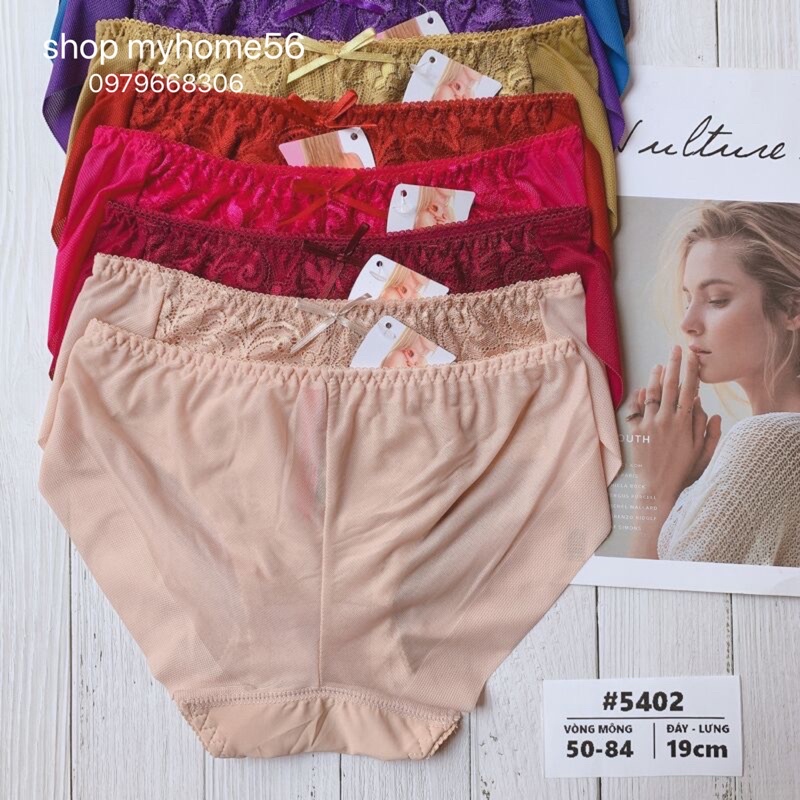 Quần lót spring thun lạnh REN GIỮA vnxk 5420 (lẻ 1c)