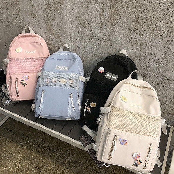 Balo ulzzang Hàn Quốc cá tính Yhaobag Kèm stick như hình BLULZ04
