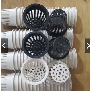 Bộ 100 rọ nhựa 65 trồng rau thủy canh