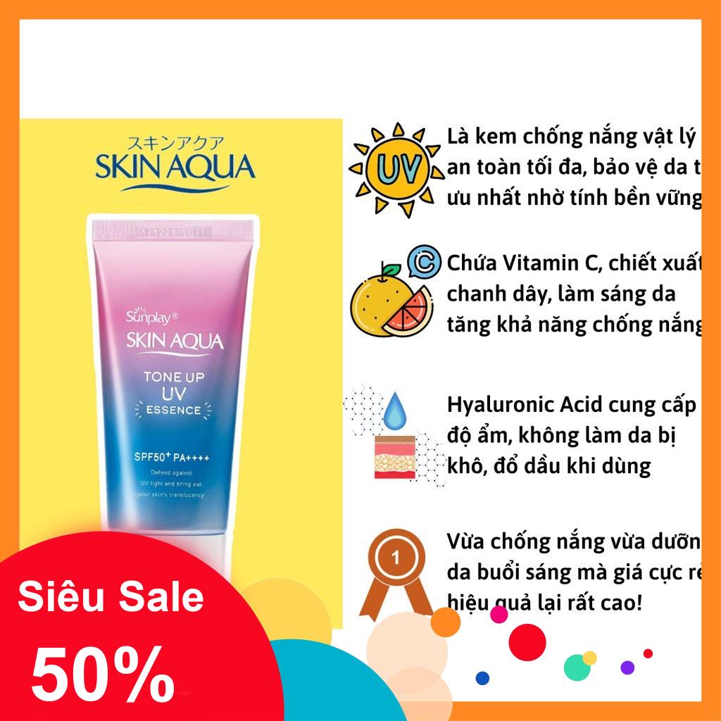 Sỉ-  [AUTH] Kem chống nắng Nhật Bản lên tone trắng sáng Skin Aqua Tone up UV SPF 50+ PA++++ 80gr | BigBuy360 - bigbuy360.vn