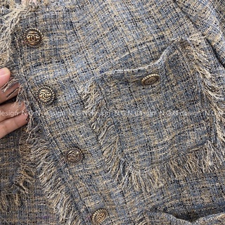 [HÀNG NGN] Áo dạ Tweed tua rua