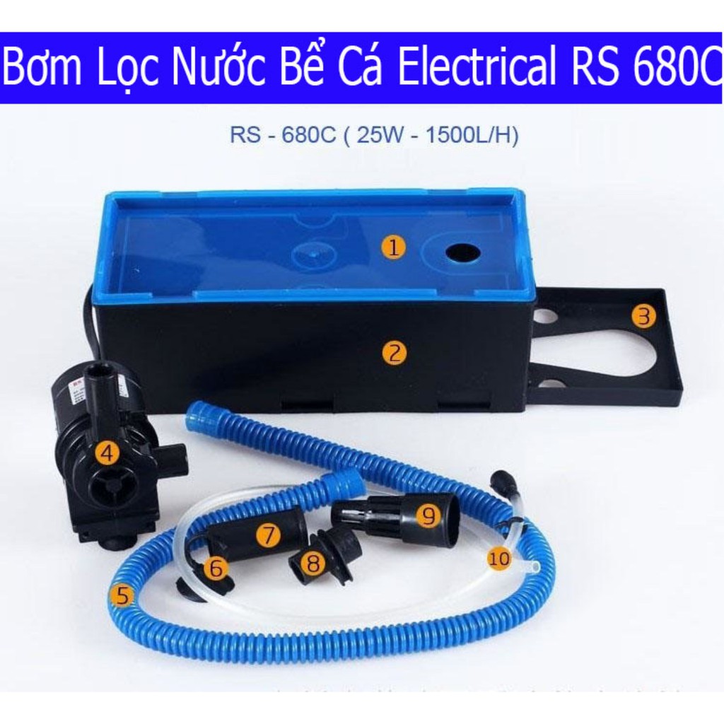 MÁY B ƠM lọc nước bể cá cảnh Electrical RS - 680C