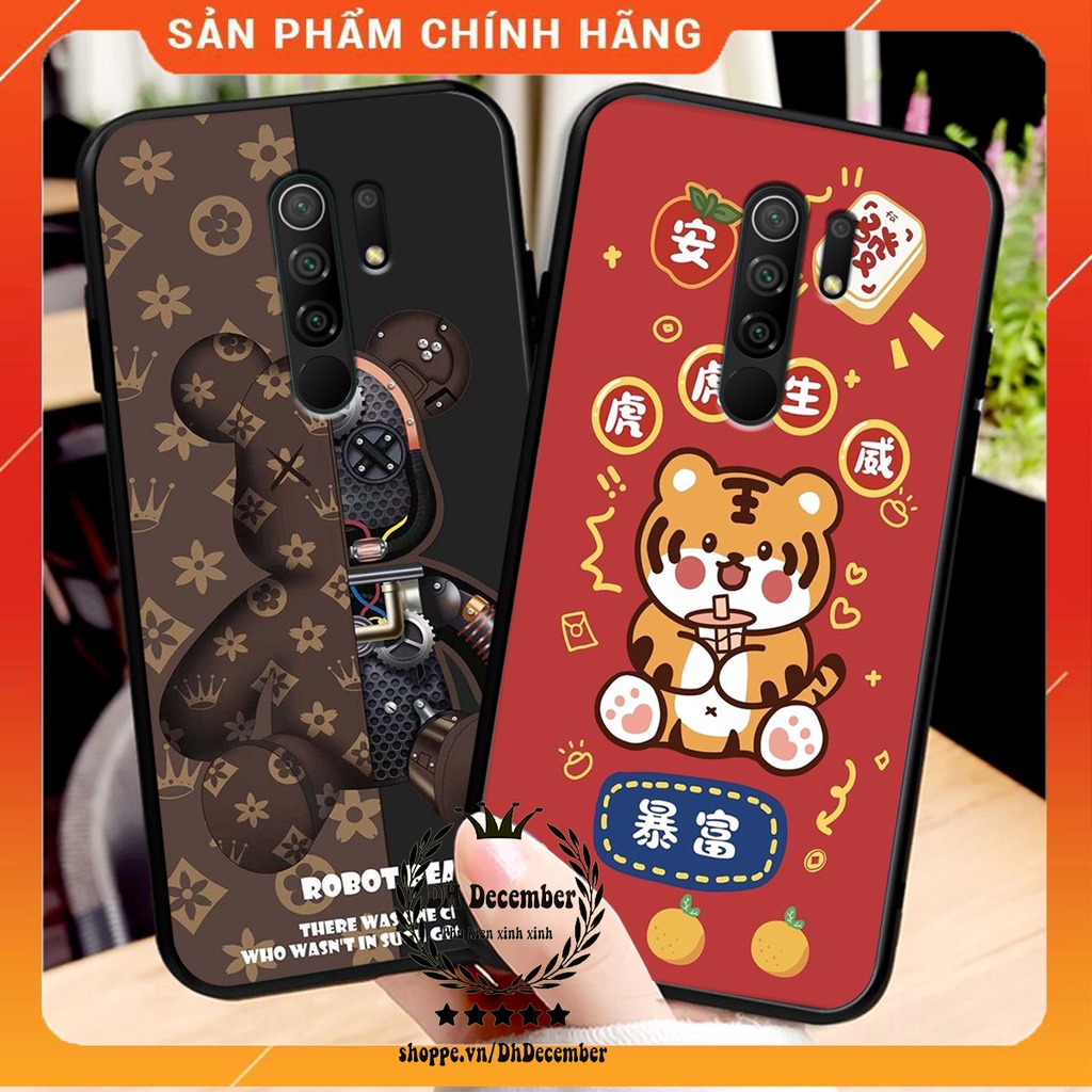 Ốp lưng Xiaomi REDMI 9 in hình 3D lucky, gấu Brick xinh xắn - KHÔNG NÊN BỎ LỠ