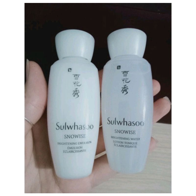 -Nước hoa hồng&Sữa dưỡng Bạch Sâm-Snowise Brightening Water & Snowise Brightening Emulsion(15ml);Snowise Serum 8ml