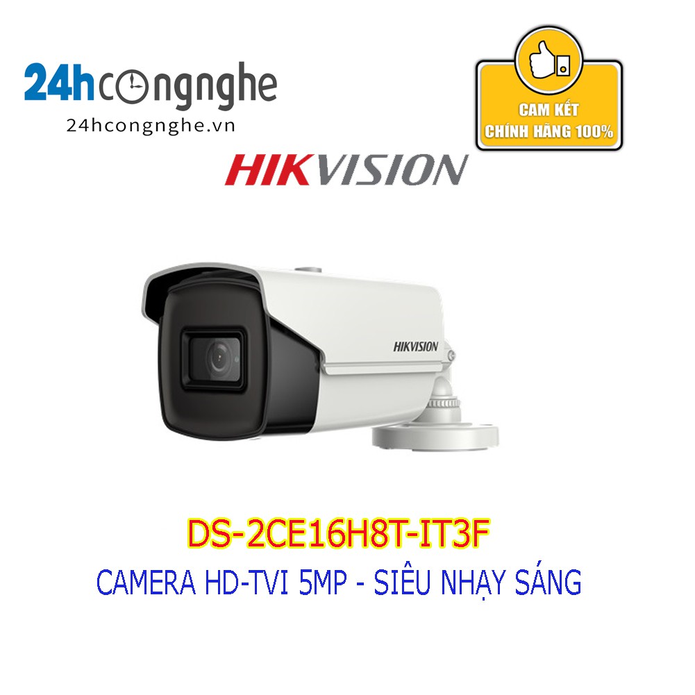 Camera HDTVI Starlight 5MP Hikvision DS-2CE16H8T-IT3F