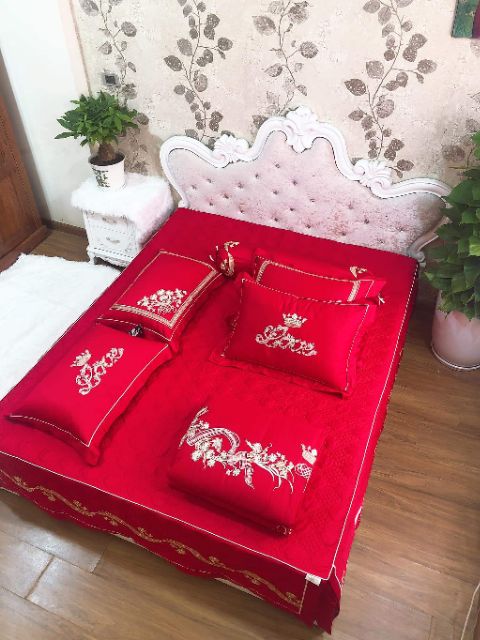 Bộ chăn ga gối cốt tông victory