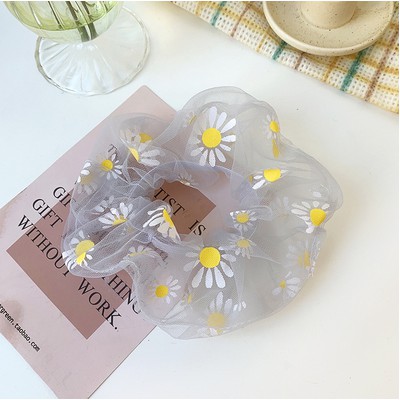 [Mã 151FASHIONSALE1 giảm 10K đơn 50K]Buộc Tóc Vải Scrunchies Hoa Cúc