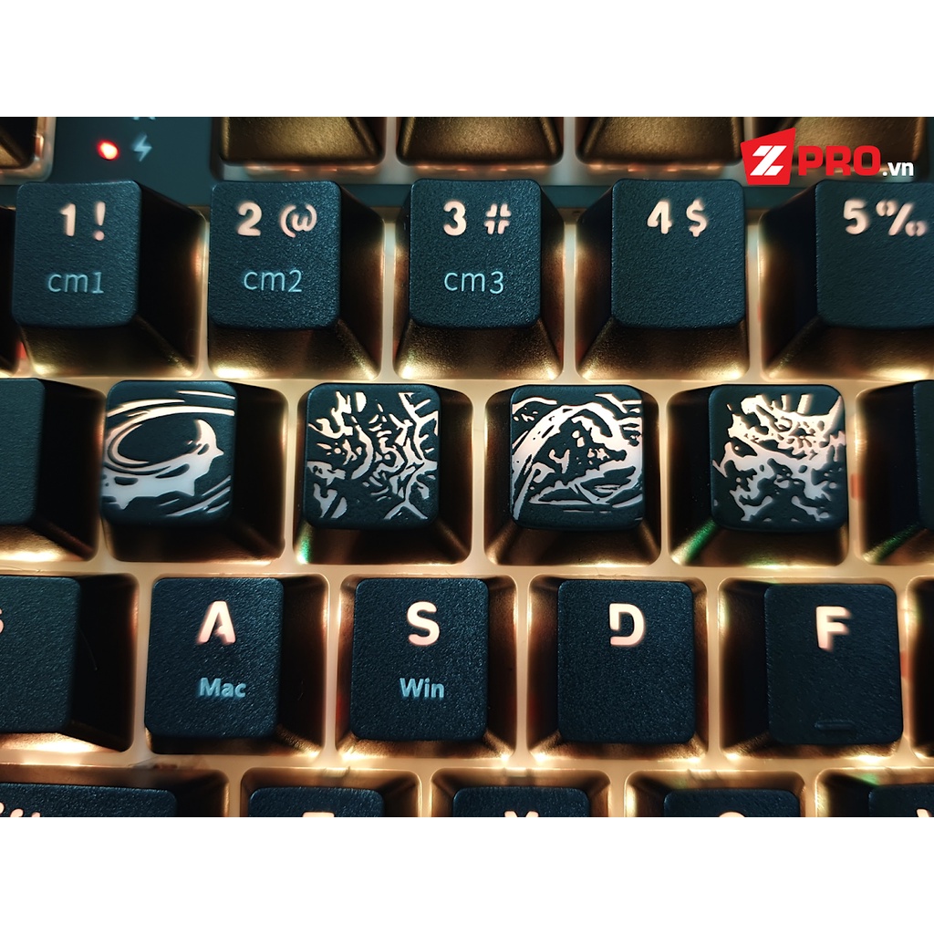 Bộ Keycap LMHT Kỹ Năng Renekton - Renekton SKILL (4 phím)