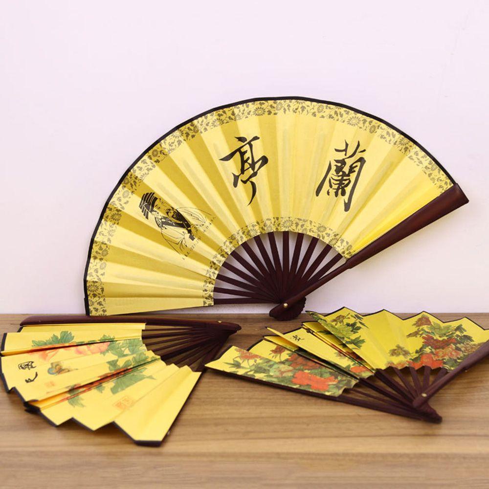 Quạt Gấp 10 Inch Dùng Làm Đạo Cụ Chụp Ảnh Phong Cách Retro