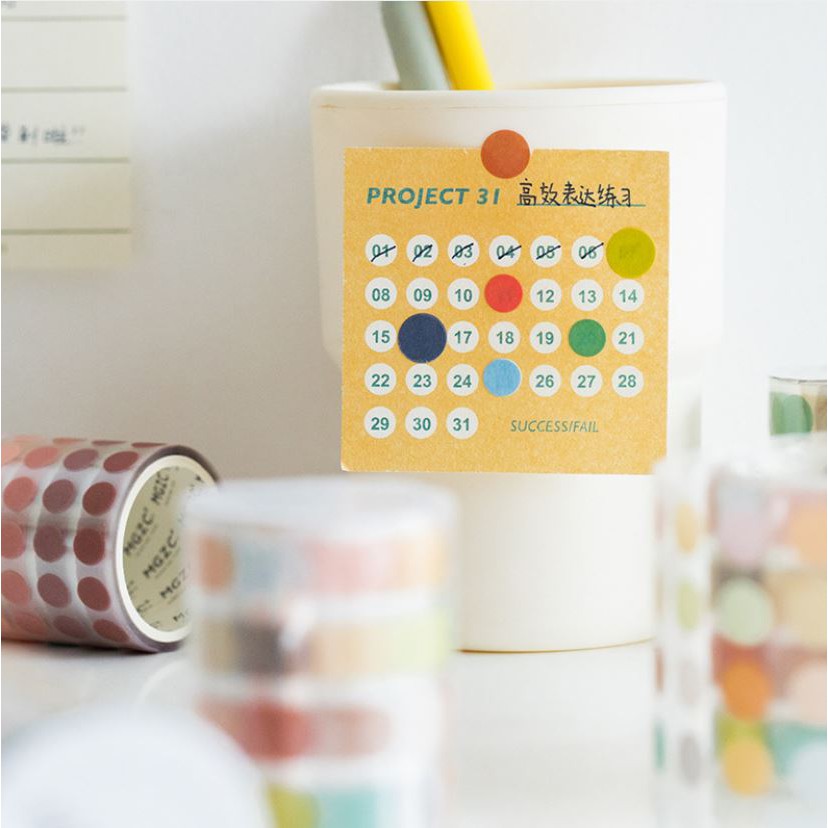 Cuộn Dot sticker tape MG City 5cm x 3m | BSW077