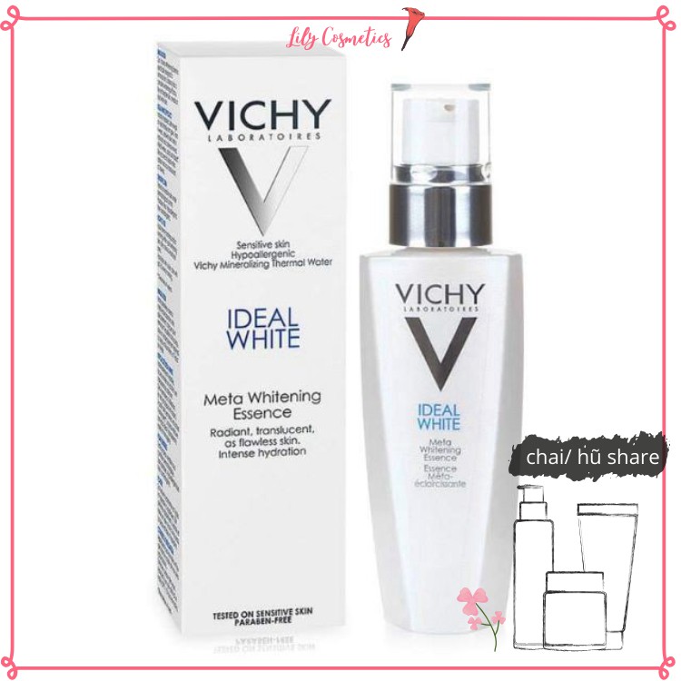 [Share] Vichy - Dưỡng chất dưỡng trắng da và giảm thâm nám Vichy Ideal White Meta Whitening Essence(10ml-20ml-30ml)