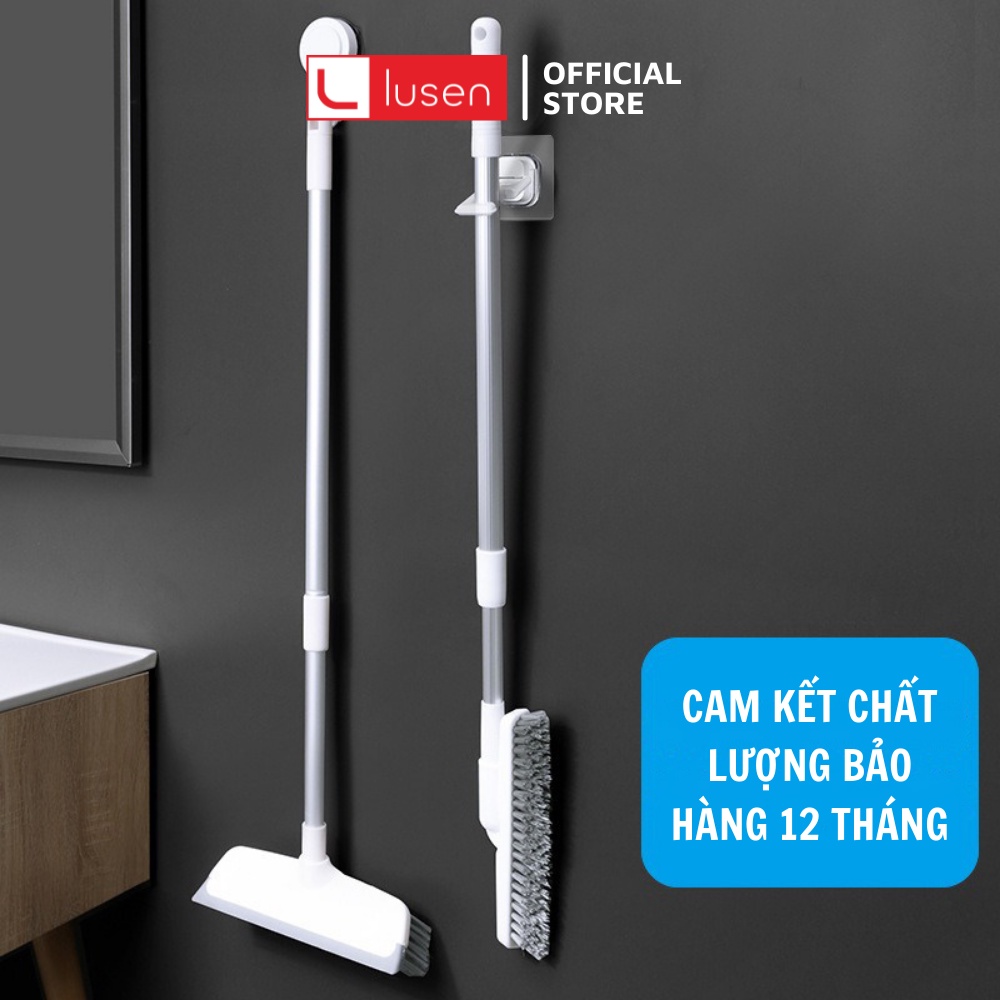 Chổi cọ sàn nhà vệ sinh đa năng, cây cọ nhà tắm thông minh bàn chải chà sàn gạt nước và gạt kính cán nhôm cao cấp