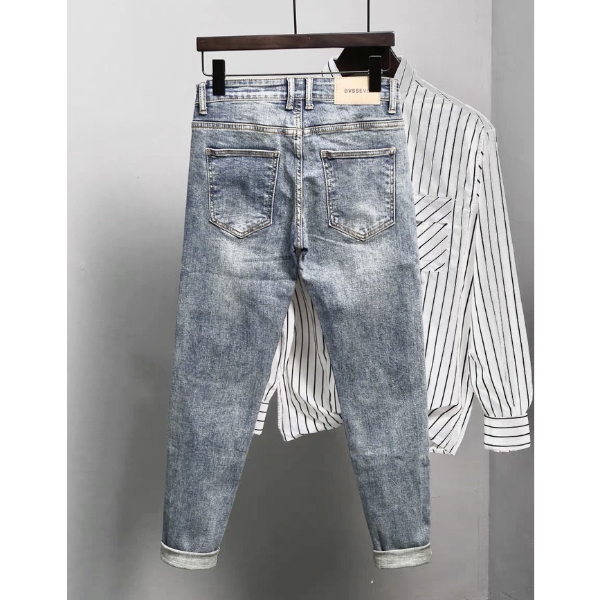 Quần Jean Nam - Quần Bò Nam co dãn ôm form tôn dáng chuẩn Muradfashion NT302