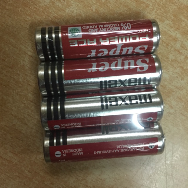 Pin tiểu maxell super (vỉ 2 đôi)