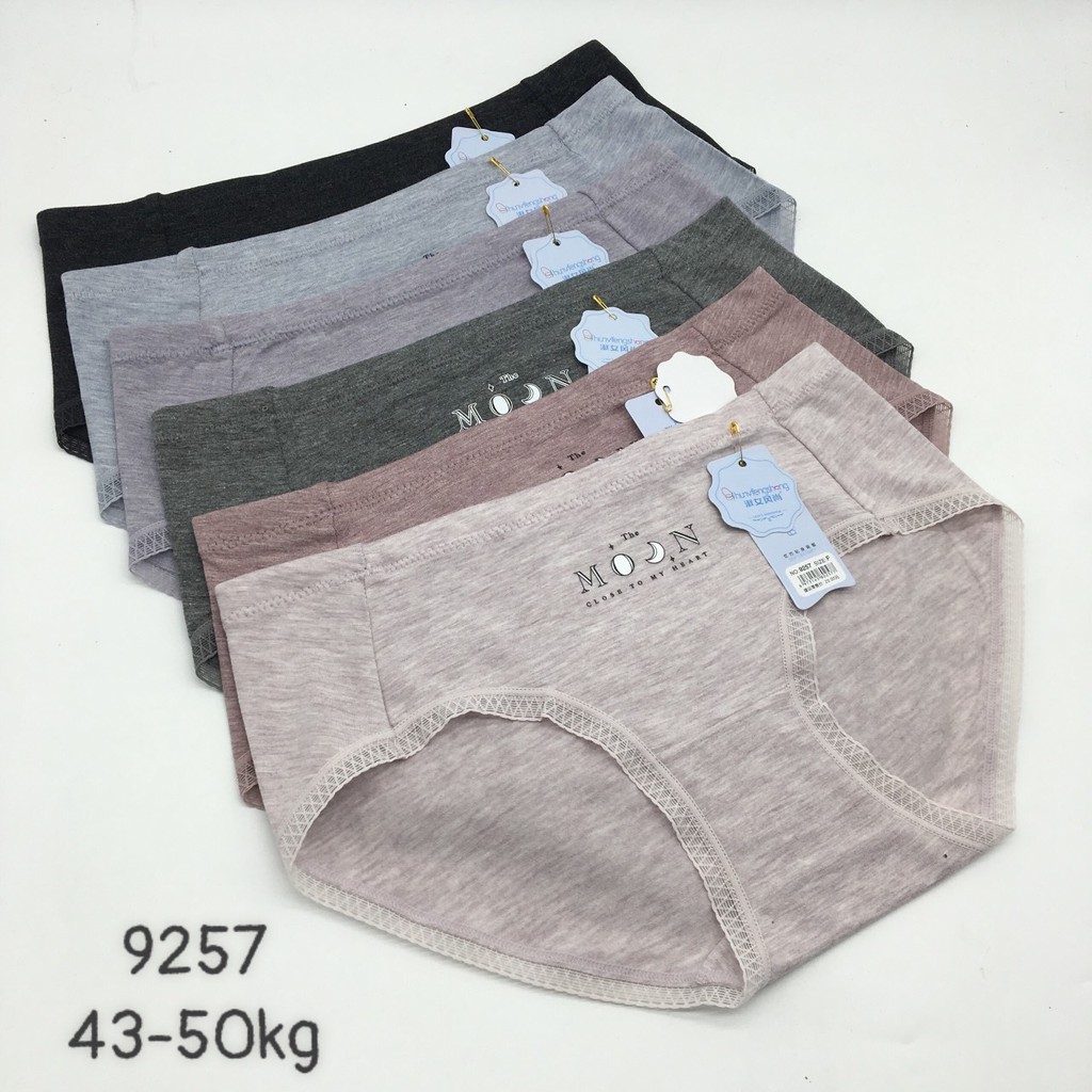 [Mã FAMAYWA2 giảm 10K đơn 50K] Quần lót cotton viền ren , quần chip nữ ôm mông 9257 cho 50 - 60kg không gian eva KDE | BigBuy360 - bigbuy360.vn