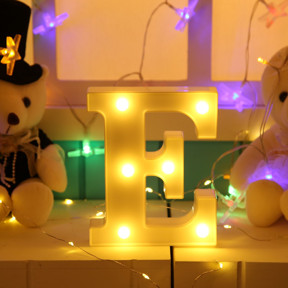 Đèn LED ký tự chữ cái tiếng Anh tuỳ chọn dùng trang trí tiệc đa năng